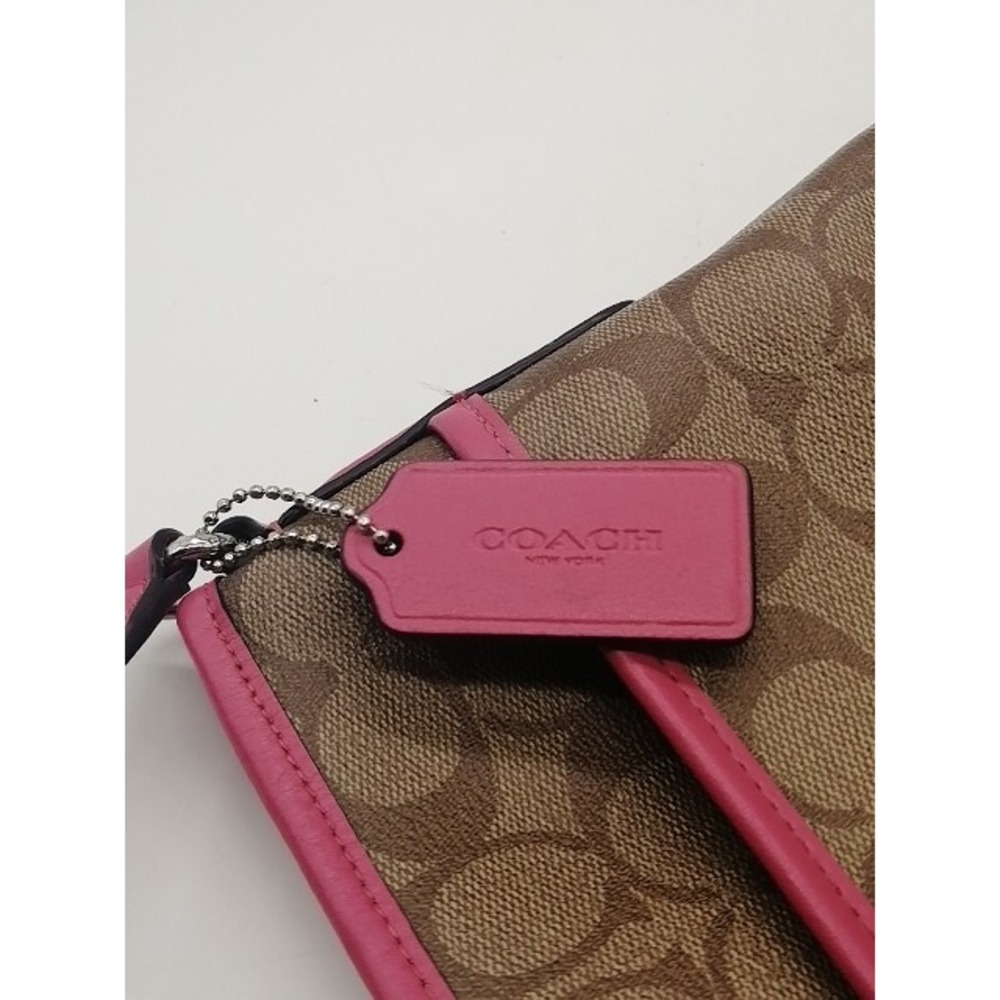 Coach Crossbody Womens Brown L Leather Shoulder Bag Adjustable Strap Zip Pockets - Picture 7 of 12